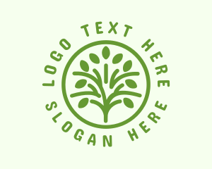 Green Eco Tree Logo