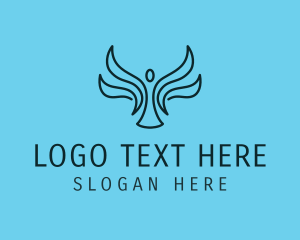 Religious - Winged Religious Angel logo design