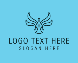 Winged Religious Angel  Logo