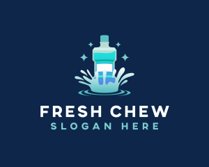 Dental Oral Mouthwash logo design