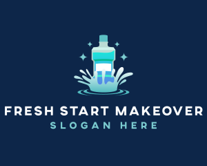 Dental Oral Mouthwash logo design