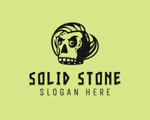 Rock - Punk Skull Music logo design