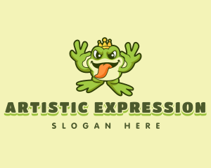 Expression - Crown Frog Profanity logo design