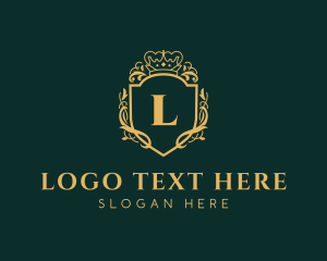 Gold - Royal Regal Shield logo design