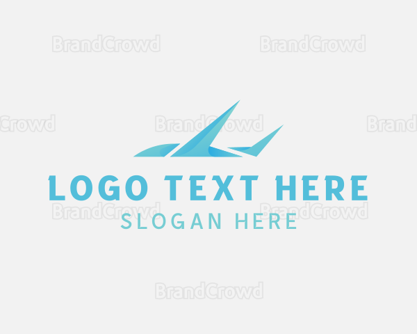 Plane Courier Flight Logo