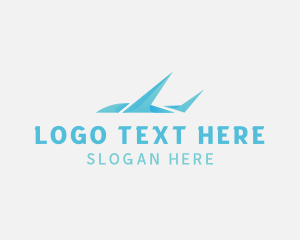 Freight - Plane Courier Flight logo design