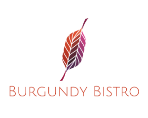 Burgundy - Feather Quill Writer logo design