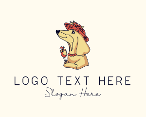 Doggo - Dog Hat Acessory logo design