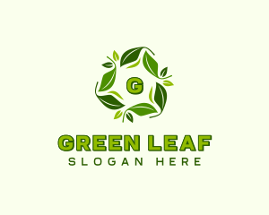 Sustainable Natural Leaves logo design