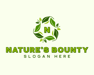 Sustainable Natural Leaves logo design