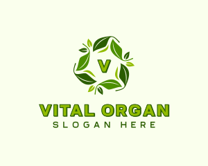 Sustainable Natural Leaves logo design