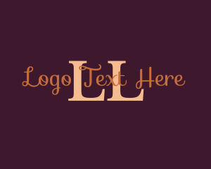 Blogger - Luxury Cursive Business logo design