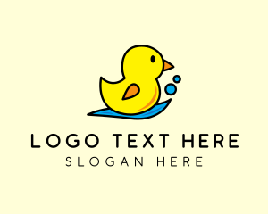 Duckling - Rubber Ducky Toy logo design