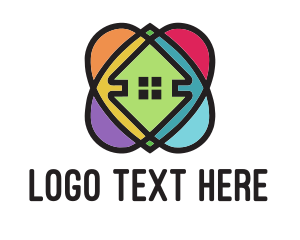 Building - Colorful 360 Homes logo design