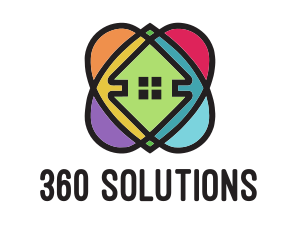 Colorful 360 Homes  logo design