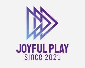 Playing - Modern Digital Play logo design