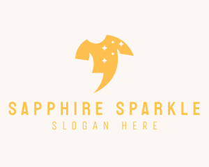 Shirt Sparkle Laundry logo design