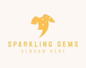 Shirt Sparkle Laundry logo design