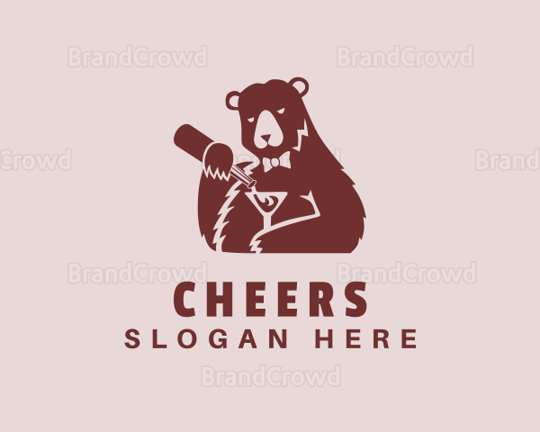 Red Bear Cocktail Bar Logo