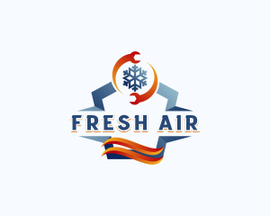 Fire Ice Temperature logo design