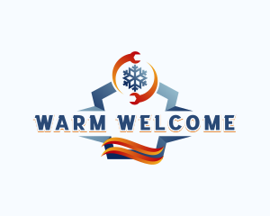 Fire Ice Temperature logo design