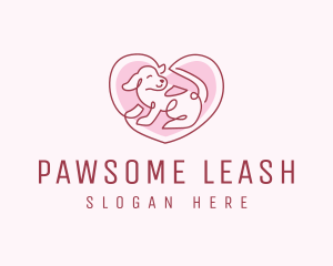 Pet Dog Heart logo design