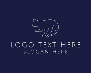 Veterinary Pet Cat  Logo