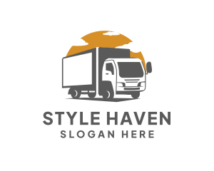 Trailer - Cargo Truck Vehicle logo design