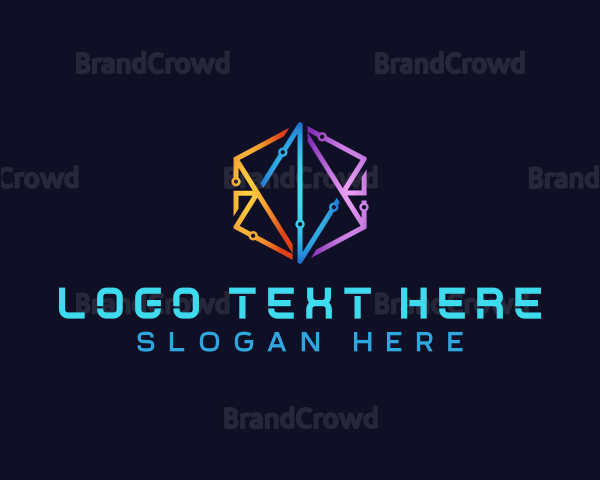 Hexagon Circuit Tech Logo