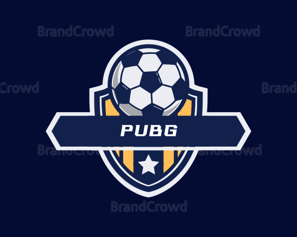 Soccer Ball Shield Logo