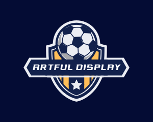 Soccer Ball Shield logo design