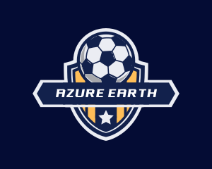 Soccer Ball Shield logo design