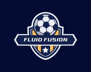 Soccer Ball Shield logo design