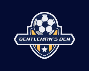 Soccer Ball Shield logo design