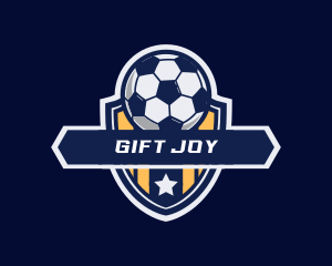 Soccer Ball Shield logo design