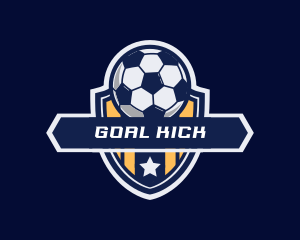 Soccer - Soccer Ball Shield logo design