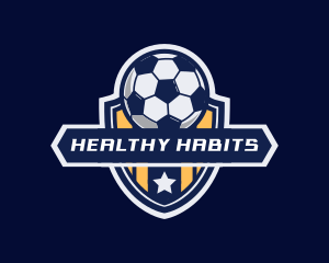 Soccer Ball Shield logo design