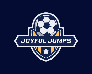 Soccer Ball Shield logo design