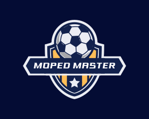 Soccer Ball Shield logo design