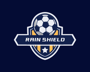 Soccer Ball Shield logo design