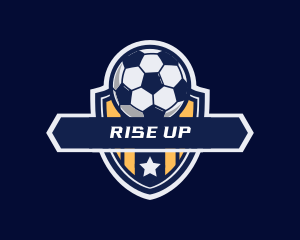 Soccer Ball Shield logo design