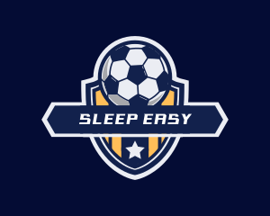 Soccer Ball Shield logo design