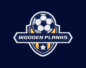 Soccer Ball Shield logo design