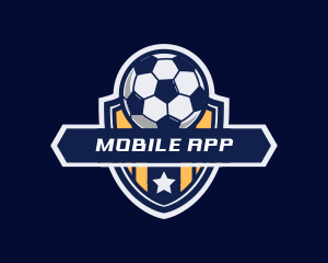 Goal Keeper - Soccer Ball Shield logo design