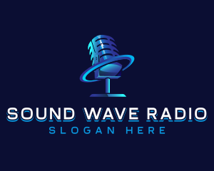 Radio - Radio Microphone Media logo design