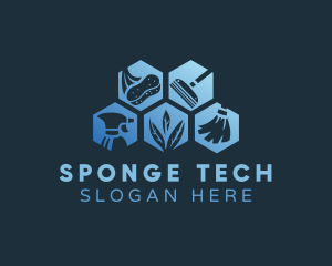 Sponge - Eco Clean Housekeeping logo design