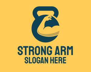 Arm - Fitness Kettlebell Muscle Gym logo design