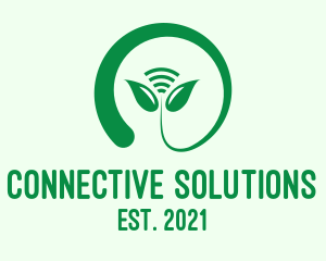 Nature Wifi Leaf logo design