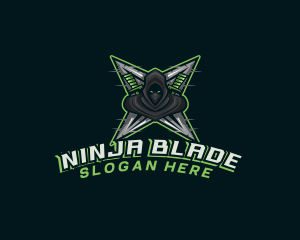 Shuriken - Ninja Hunter Shuriken logo design