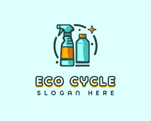 Recycling - Cleaning Spray Tool logo design